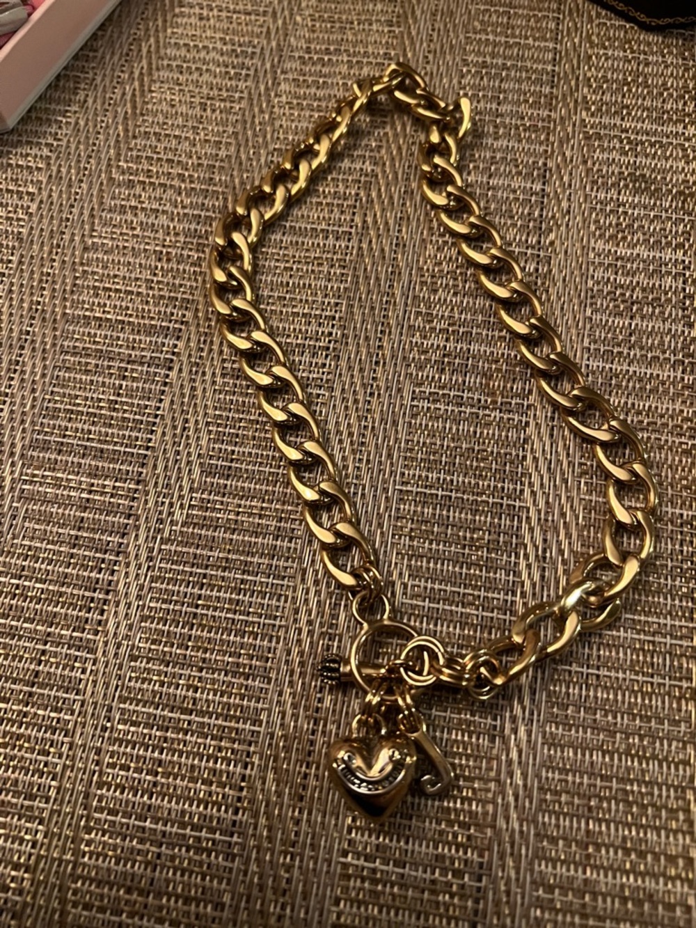 Kids/Teen Juicy Couture Gold-Tone Heart Charm Necklace - Picture 3 of 7